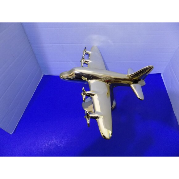 NEW Vintage Style Propeller Airplane Statue Figurine Model Plane Aviation - Picture 4 of 7